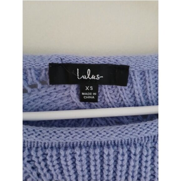 Cottagecore Boho Scallop Knit Sweater Open Weave Cropped Cozy Pullover cozy XS - Picture 4 of 6